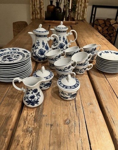 Zwiebelmuster geschirrset - zwiebelmuster,