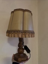Rustikale Tischlampe Holz
