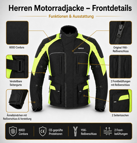 Neu herren motorradjacke - neu,