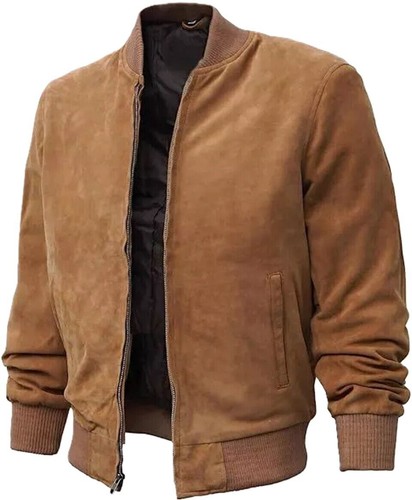 Herren echt wildleder jacke - echt,