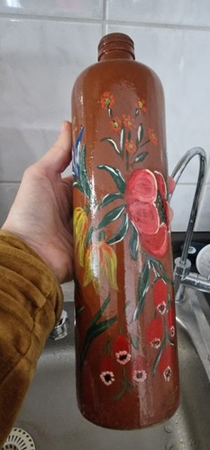 Steingut flasche vase - steingut,