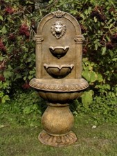 ?Wandbrunnen Löwe Steinbrunnen Brunnen Gartenbrunnen Stein Steinkunst BLACKFORM