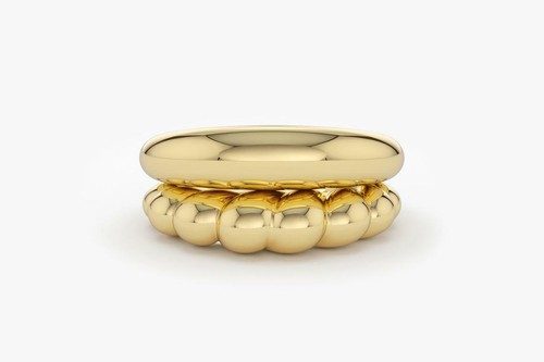 2er goldring set - goldring, 14k