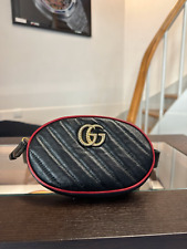 Gucci Marmont Quilted Leder Bauchtasche Waistbag