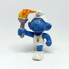 Fackelträger Olympia Emblem Belgien - Die Schlümpfe / Schlumpf 20030 Schleich