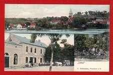 Alte AK farbig Lebus Oderbruch gel. 1909