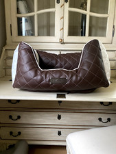 DOGSTYLER® Hundebett Excelsior XS Braun-Weiß Textilfüllung bis 65% Rabatt 