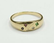 Band Ring groß Diamant Rubin Saphir Smaragd 585 Gold 