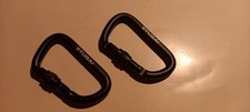 STUBAI Material-Karabiner | ACESSORY Karabiner mit Schraubsicherung, 2 Stück