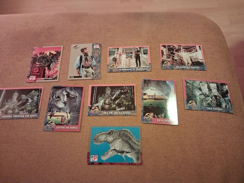Jurassic park sammelkarten - jurassic,