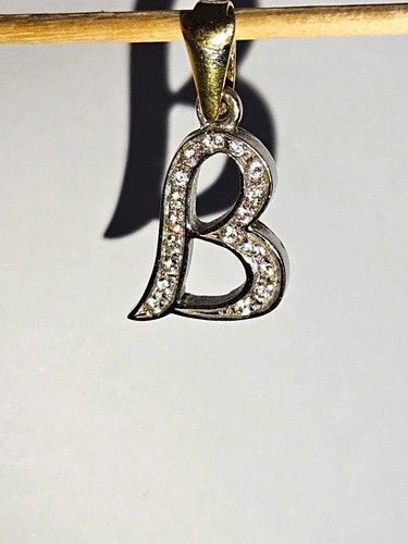 Buchstabe anhänger 750 gold - b,