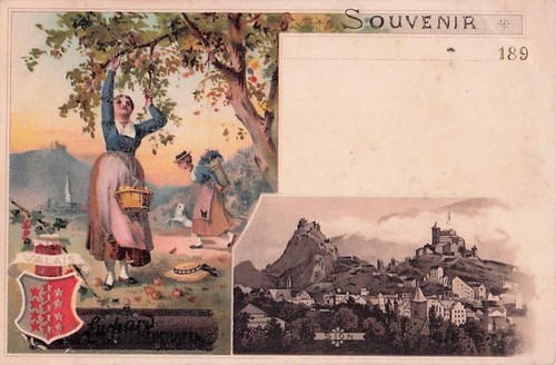 Lithographie sion panorama - sion,,