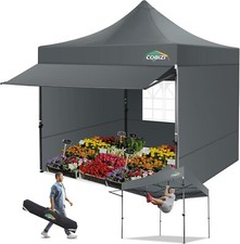 COBIZI Faltpavillon 3x3m Wasserdicht Faltbar Garten Party Pavillon mit Markisen