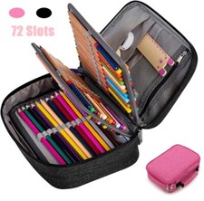 3/4Fach Federtasche Federmäppchen Federmappe Schüleretui Bleistift Bag Etui DE