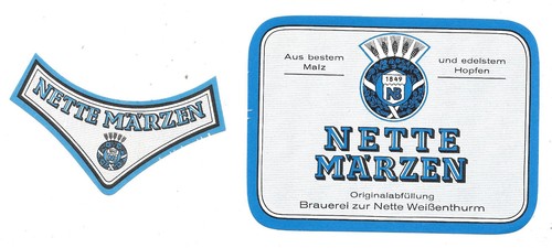 Bieretikett brauerei zur nette - zur,