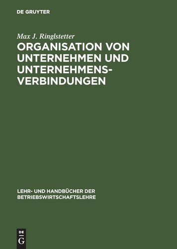 Organisation von unternehmen - von,