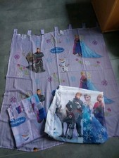 Eiskönigin Anna und Elsa Store, Gardine Schals 3er Pack, lila/weiß 