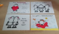 8 Postkarten Schafe  Sammlung für Postcrossing, Sheepworld, Rest aus Kalender