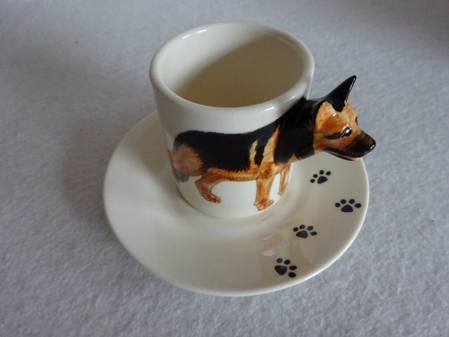 Schäferhund porzellan - schäferhund,