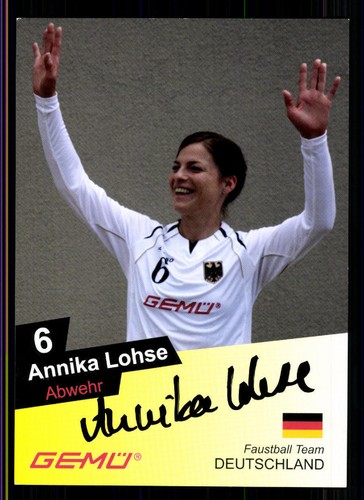 Annika lohse autogrammkarte - annika,