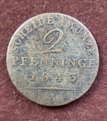 Pfennige 1843 preussen - pfennige,