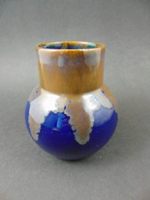 Bürgeler Kunstkeramische Werkstätte, Carl Fischer kleine Vase mit Laufglasur