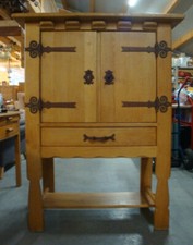 Hochw. massiv Holz Eiche Schrank Highboard Kommode Wandschrank Dielenschrank