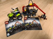 LEGO Technic 8049 Traktor mit Pneumatischem Anhänger komplett - mit Bauanleitung