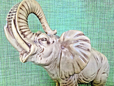 Elefant elfenbeinfarbig 26 cm hoch , Glücksbringer , ca. 2,4 kg schwer