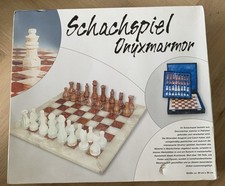 Vintage Schachspiel aus Onyxmarmor 2