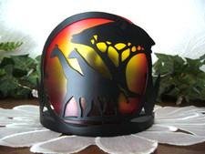 eine Teelicht-Lampe von Partylite - Giraffen, Gr. 12,5 x 14,5 - 9,5 cm ohne Deko