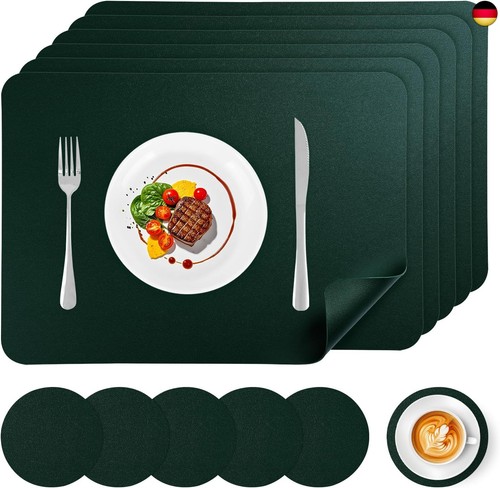 Tischset leder 6er set - leder,
