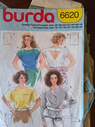 Burda schnitt 6620 damen - schnitt,