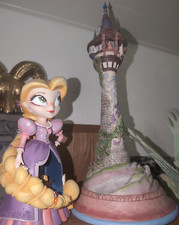 2x Enesco Statue Turm und Rapunzel Miss Mindy LED Figur Disney Showcase Sideshow