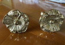 Raffhaken ❤️  10cm Raff-Schal-Gardinen-Halter Messing Antik-Finish Gold glänzend