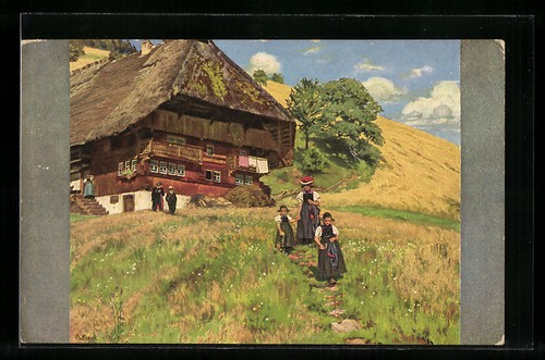Künstler curt liebich - künstler-ak,