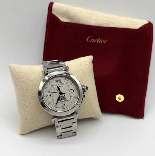 Cartier pasha gmt moonphase - pasha,