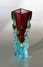 Böhmische Exbor Blockvase