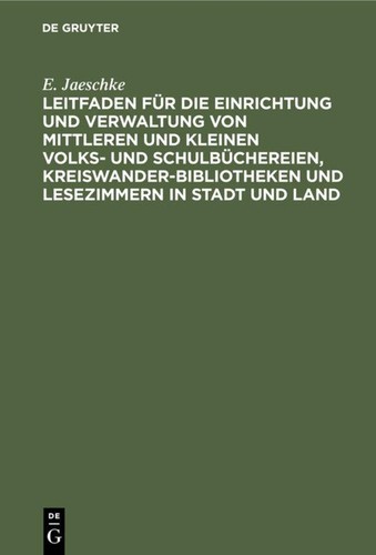 Leitfaden für die einrichtung - leitfaden,