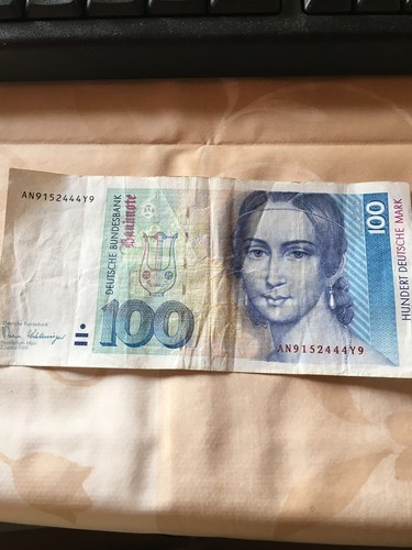 100 deutsche mark - banknote, dm