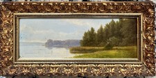 öl auf malkarton monogramm - auf, malkarton;