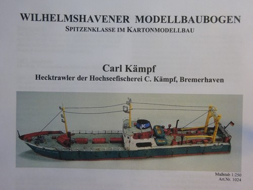 Carl kämpf hecktrawler 250 - hecktrawler, 1:250