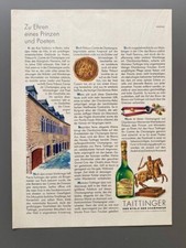 Taittinger der Stolz der Champagne Champagner 1969 Vintage Ad Werbung Reklame