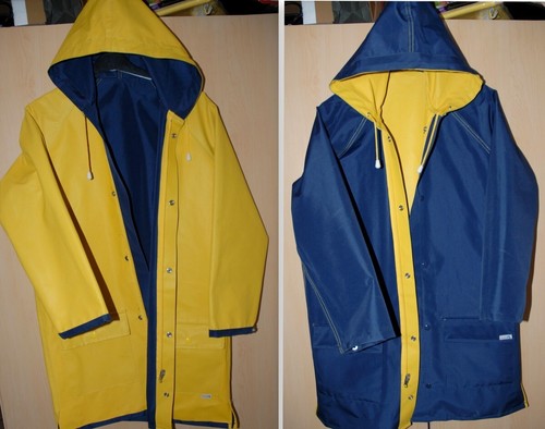 Herren pvc wende regenjacke - pvc,