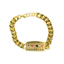Poker bracelet armband gold - poker,