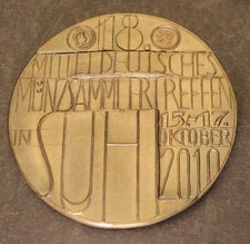 Original Große Medaille 18. Mitteldeutsches Münzsammlertreffen Suhl 2010 Güttler