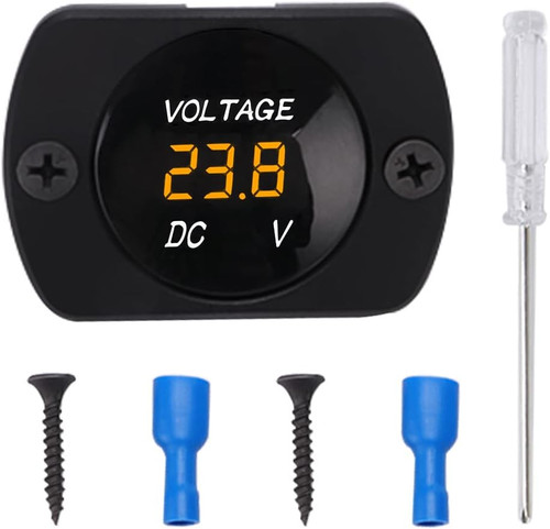 Led auto voltmeter - 12v, 24v