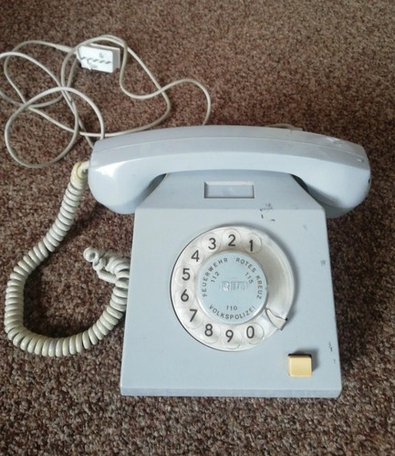 Ddr wähltelefon grau - wähltelefon,