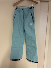 Ski Hose Mädchen XS Hellblau
