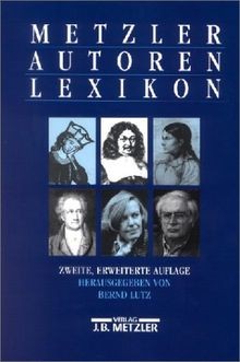Metzler autoren lexikon - metzler,